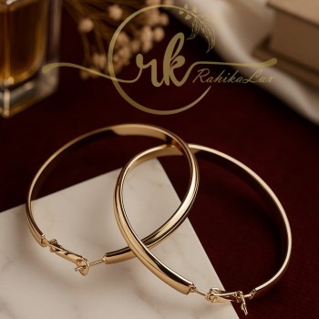 گوشواره حلقه‌ای طلایی